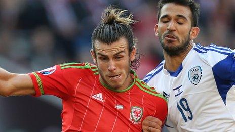 Gareth Bale and Israel's Orel Dgani