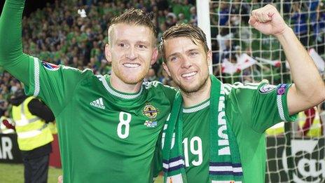 Northern Ireland celebrate