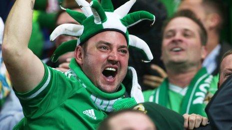 Northern Ireland fans were in fine voice