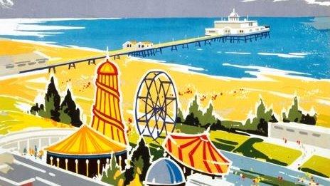 Kenneth Steel British Railways poster, Skegness Is So Bracing (1956)