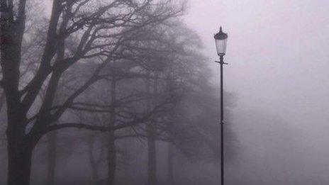 Foggy morning in the UK