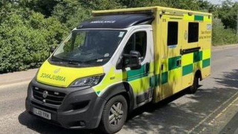 Ambulance belonging to the East of England Ambulance Service