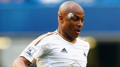 Andre Ayew of Swansea