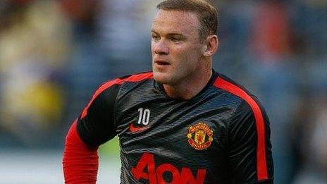 Manchester United striker Wayne Rooney