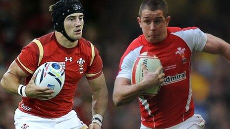 Matthew Morgan and Shane Williams