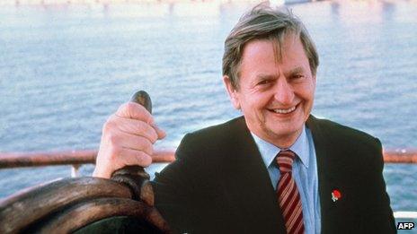 Swedish Prime Minister Olof Palme pictured in the 1980s