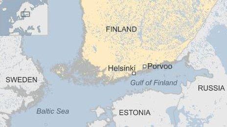 Finland map/Porvoo