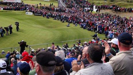 Crowds flocked to Royal Portrush to watch the Irish Open in 2012