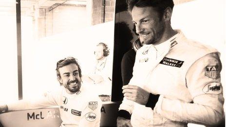 Fernando Alonso and Jenson Button