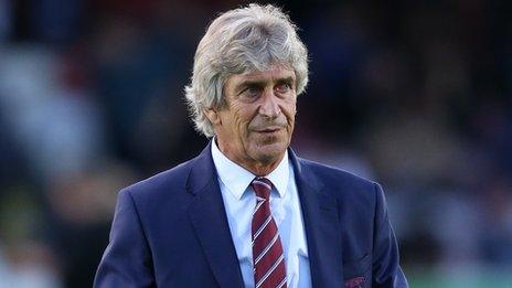 West Ham manager Manuel Pellegrini won his first major trophy in European football leading Manchester City to the League Cup in 2014