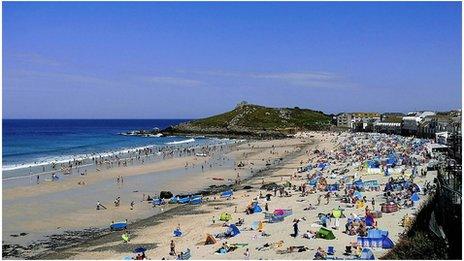 Beach at St Ives, Cornwall