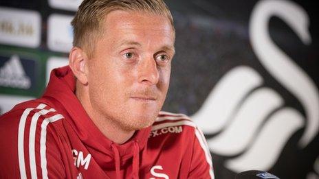 Swansea City manager Garry Monk