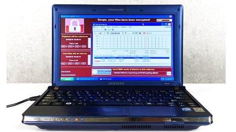 laptop with malware
