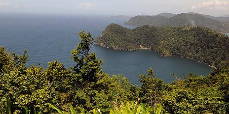 View of Maracas Bay in Trinidad and Tobago