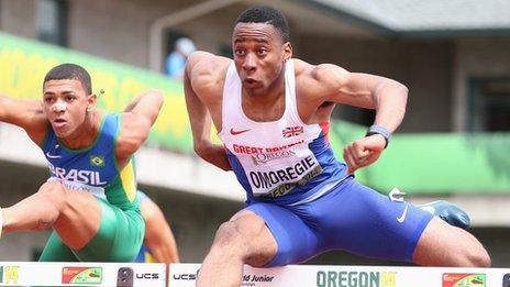 David Omoregie has impressed since dropping decathlon to concentrate on the 110m hurdles