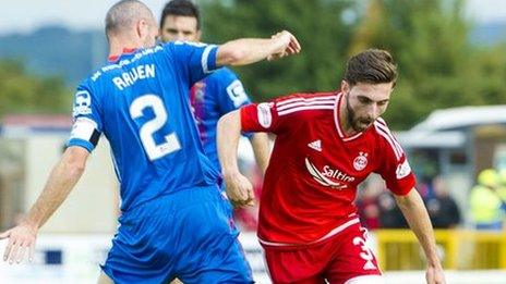 Graeme Shinnie (right) faced his old club Inverness for the first time since his move to Aberdeen