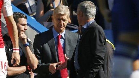 Arsene Wenger and Jose Mourinho