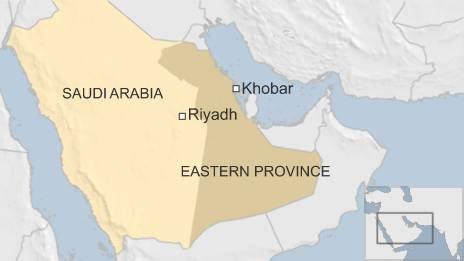 Map of Saudi Arabia 30 August 2015