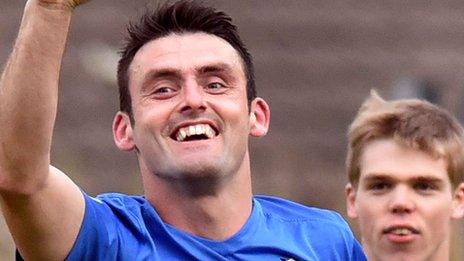 Eoin Bradley scored a hat-trick for Glenavon