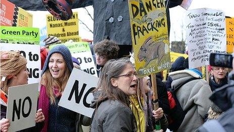 Fracking protest