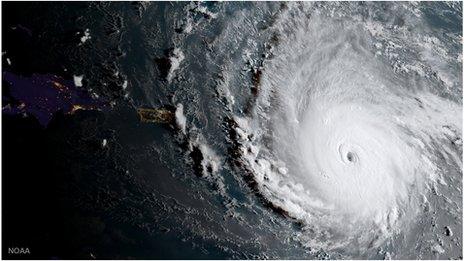 Satellite Image of Hurricane Irma