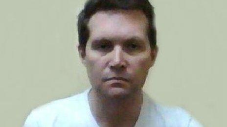 Photograph of David Haigh in prison