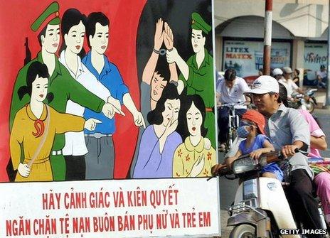 A vietnamese anti-trafficking poster