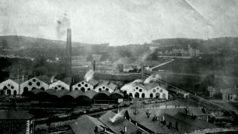 Historic photo of Merthyr Tydfil ironworks