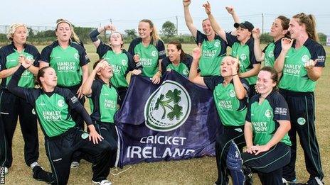 Ireland celebrate winning the World Twenty20 qualifying tournament in Bangkok last month