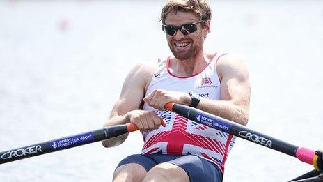 Alan Campbell is targeting a podium place in the single sculls at Aiguebelette