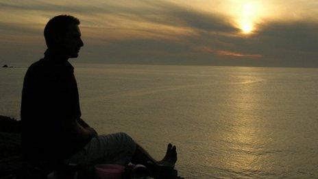 Iain Twigg looking out to sea