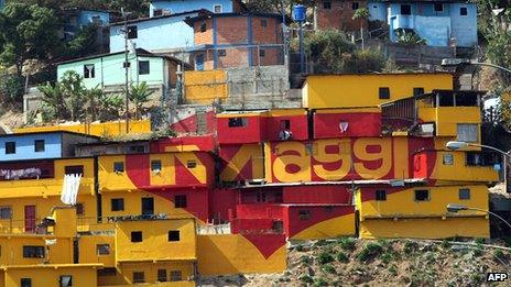 Caracas shantytown, 2008