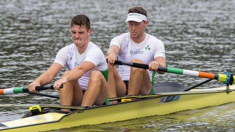 Mark O'Donovan and Shane O'Driscoll were fourth in the men's pair heat at the European Championships at Strathclyde