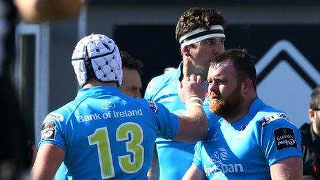 Ulster celebrate a first-half try