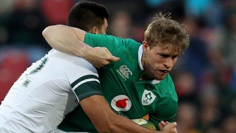 Andrew Trimble says Ireland were 'taught a lesson' by South Africa in the last 20 minutes of the second Test in Johannesburg