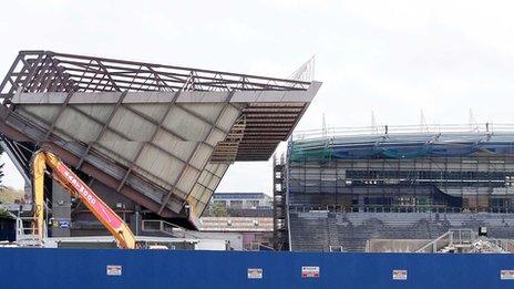 Approval is granted for the rebuilding of the West Stand at Windsor Park