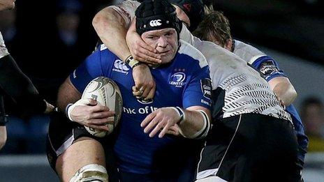 Fit-again prop Mike Ross was back in action for Leinster against Zebre