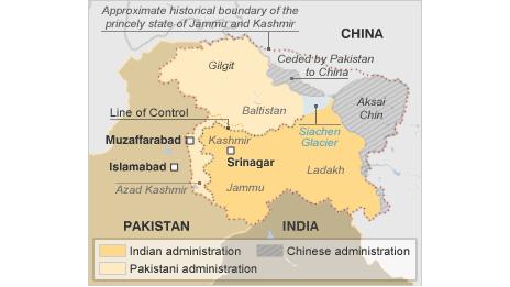 Map of Kashmir