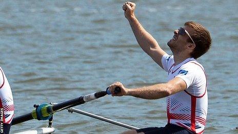 Joel Cassells is through to the lightweight pairs final in Aiguebelette