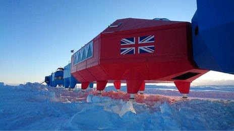 Halley research station.