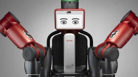 Baxter, one of the robots made by Rethink Robotics