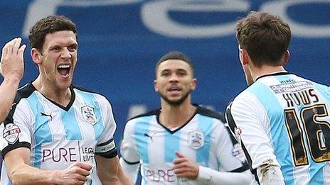 Huddersfield celebrate