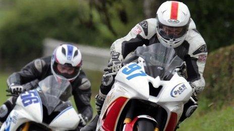 Action from the Mid Antrim 150 road races in 2013