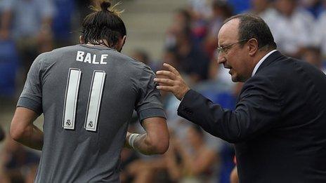 Gareth Bale and Rafa Benitez