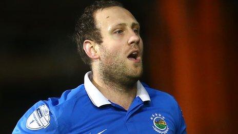 Guy Bates headed Linfield's extra-time winner