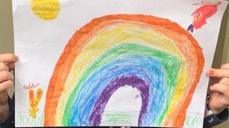 children's rainbow picture