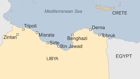 Map of Libya