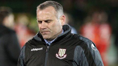 Ballymena United manager Glenn Ferguson