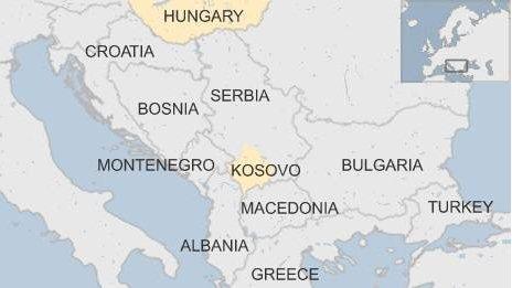 Map of Balkans