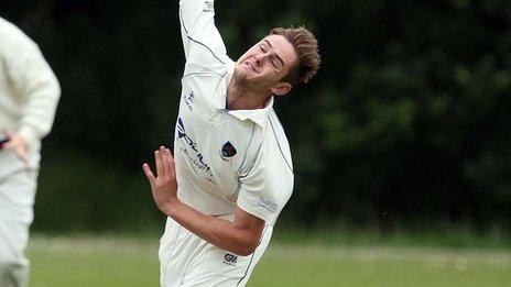 Fast bowler Mark Adair's maiden wicket in first class cricket for Warwickshire was former England captain Marcus Trescothick